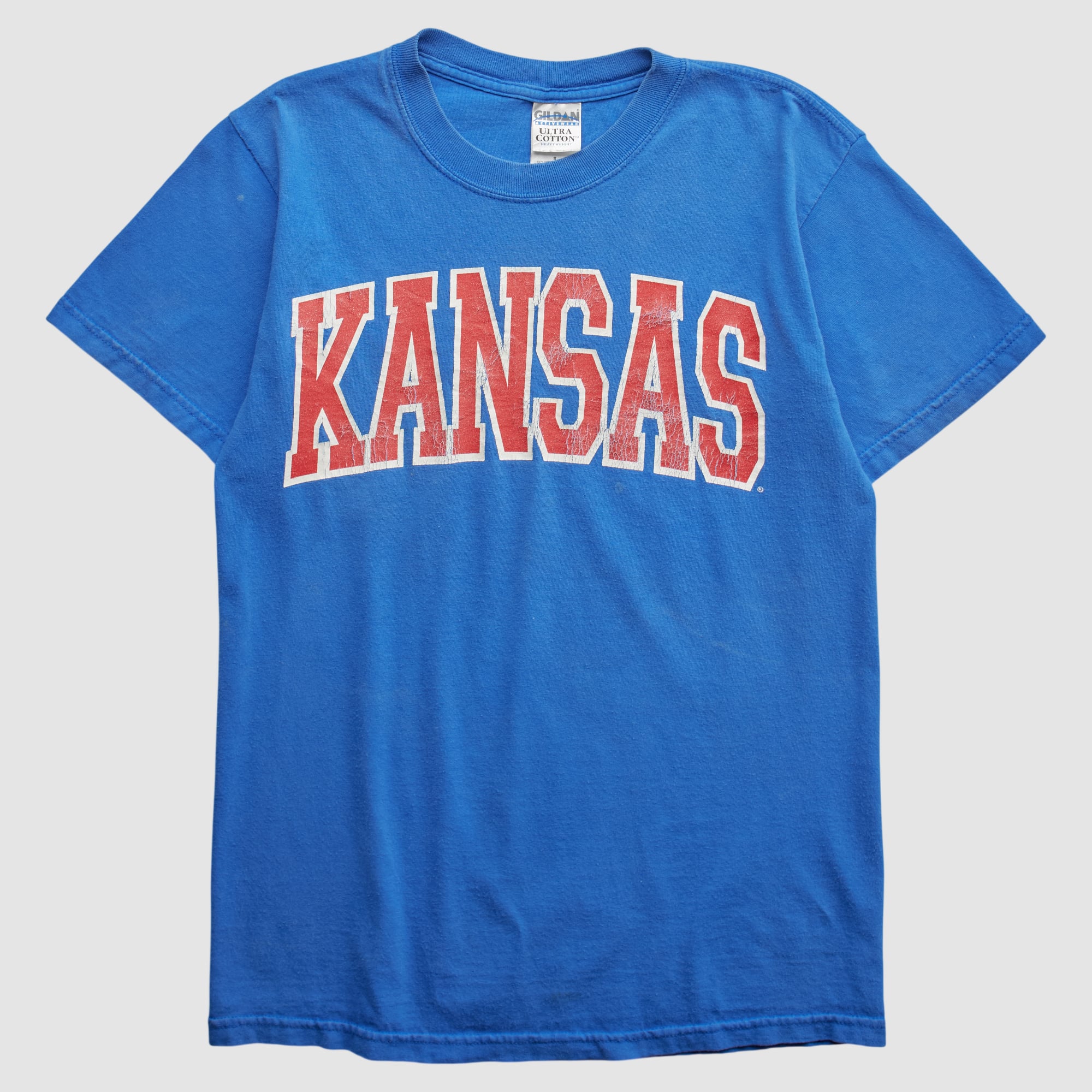 Kansas Jayhawks Gildan 2000s T-shirt - Blue - XS