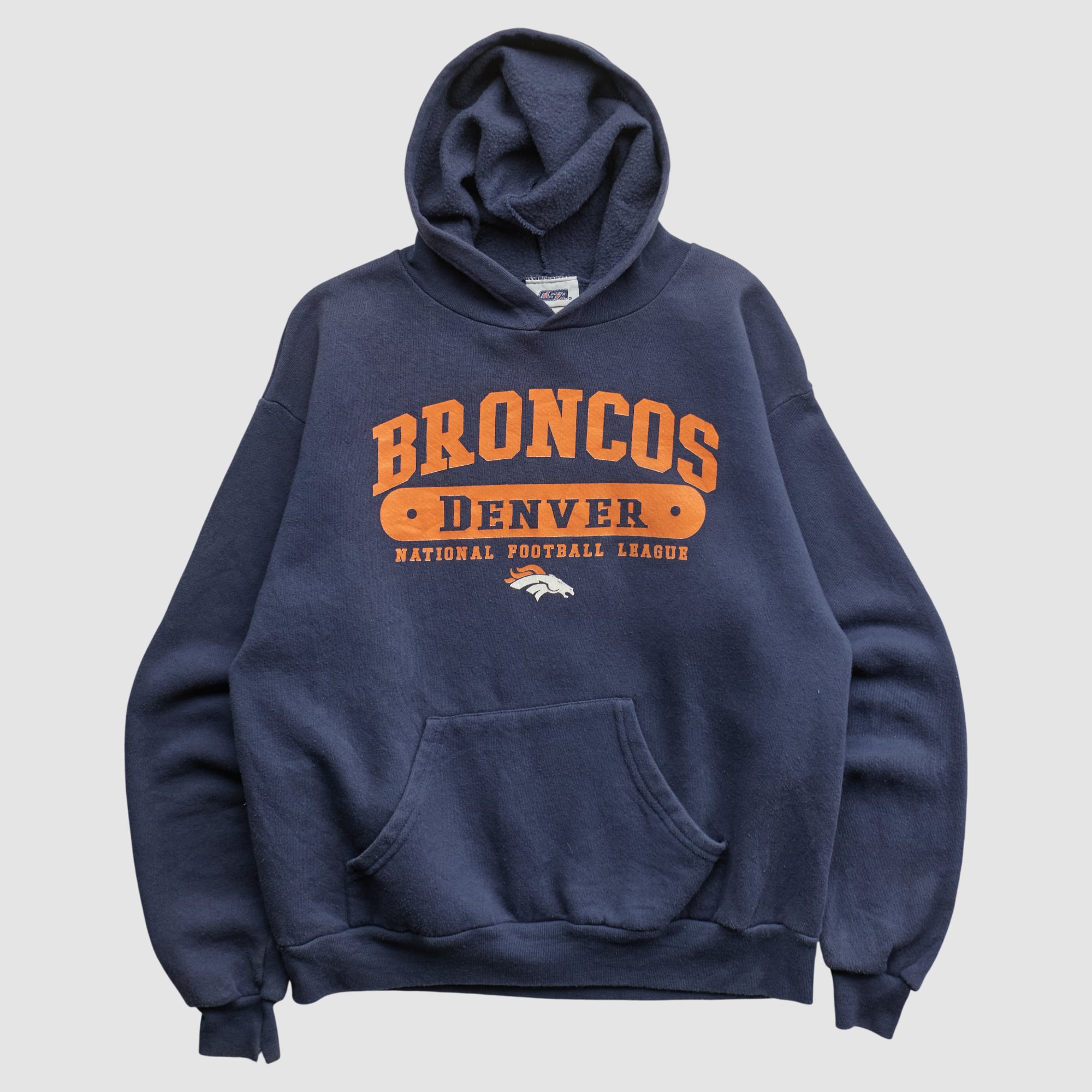 Denver Broncos CSA 2000s Hooded Pullover Sweatshirt - Navy - Yth S