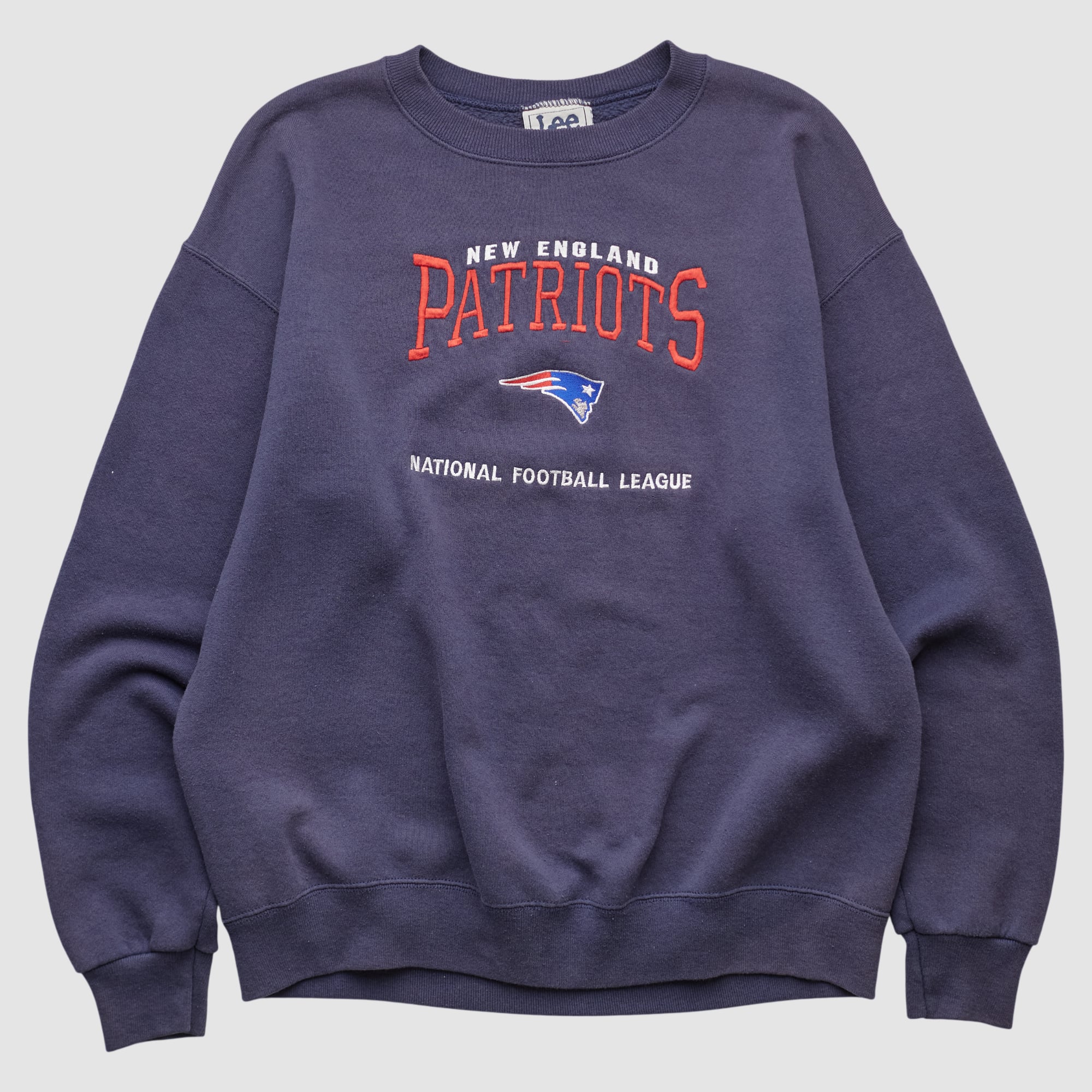 New England Patriots Lee Apparel 90s Pullover Sweatshirt - Navy - M