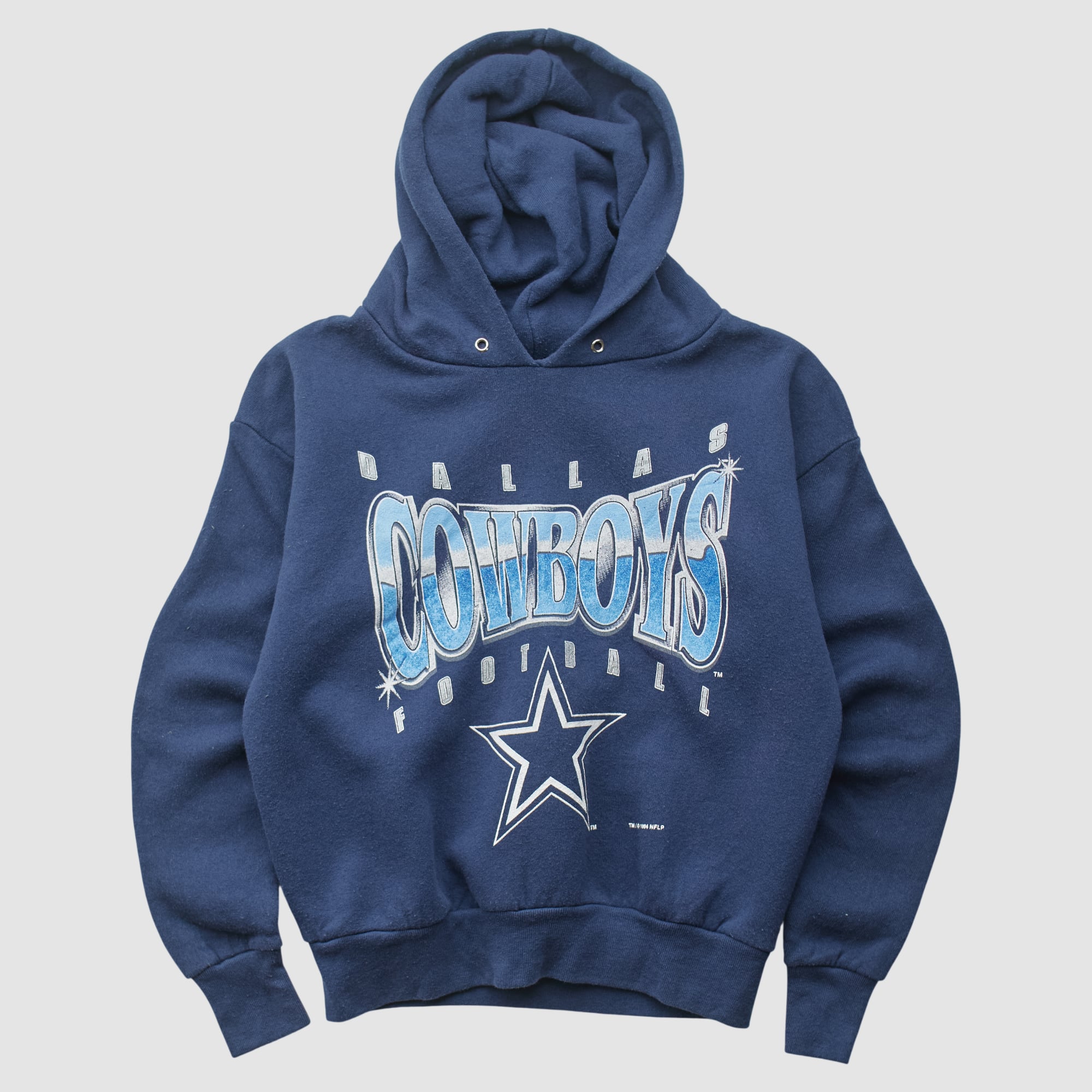 Dallas Cowboys Salem Sportswear 1994 Hooded Pullover Sweatshirt - Navy - Yth M