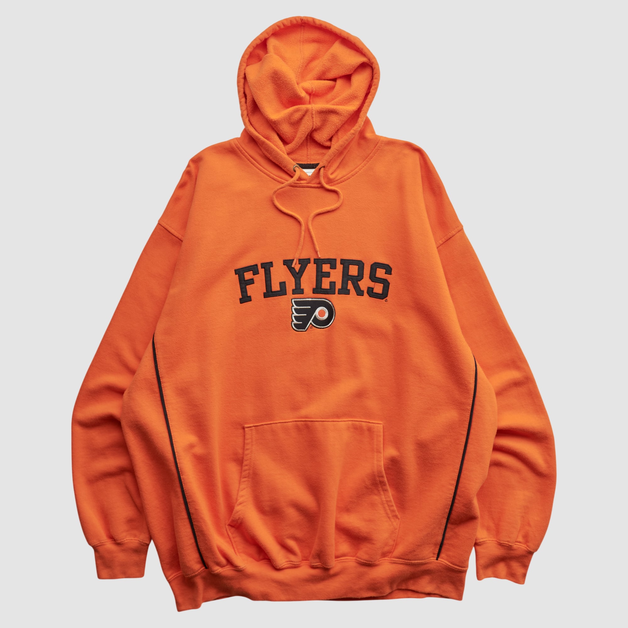 Philadelphia Flyers Lee Apparel 2000s Hooded Pullover Sweatshirt - Orange - XL
