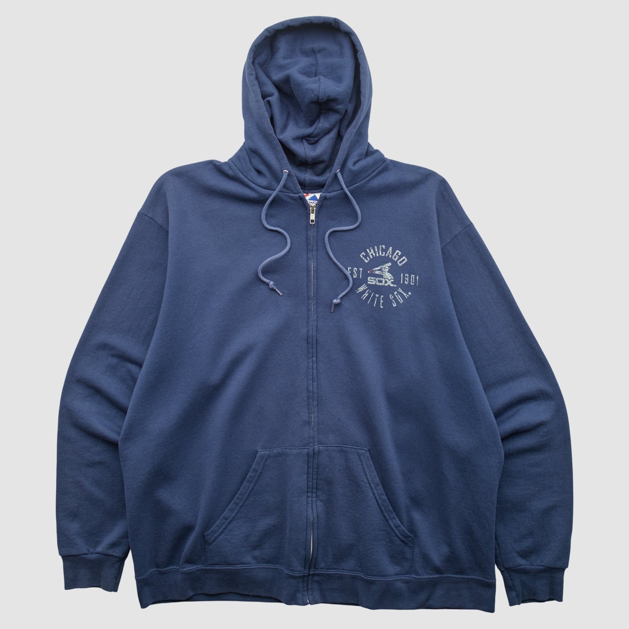 Chicago White Sox Majestic 2000s Hooded Pullover Sweatshirt - Navy - L