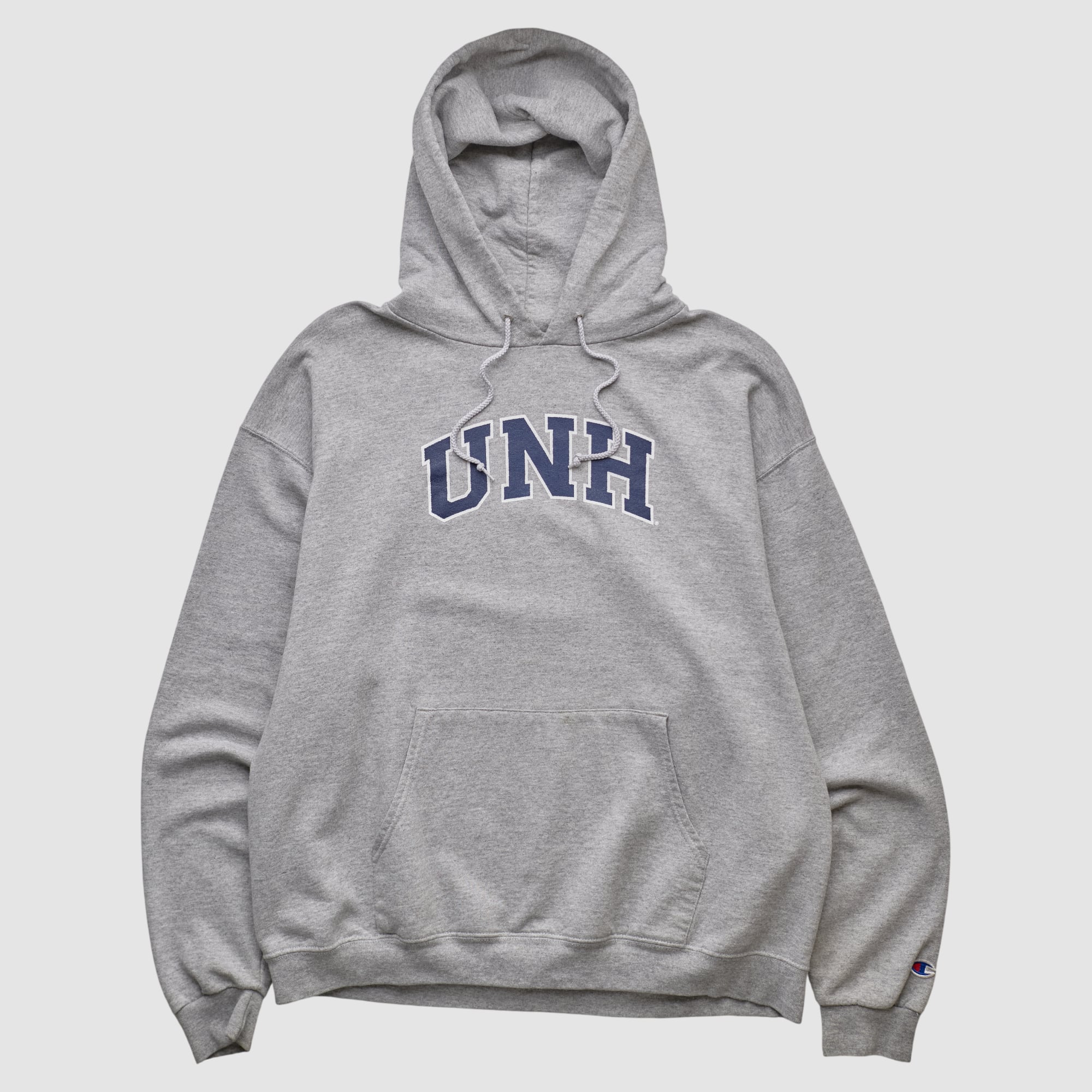 New Hampshire Wildcats Champion 2000s Hooded Pullover Sweatshirt - Heather Gray - L