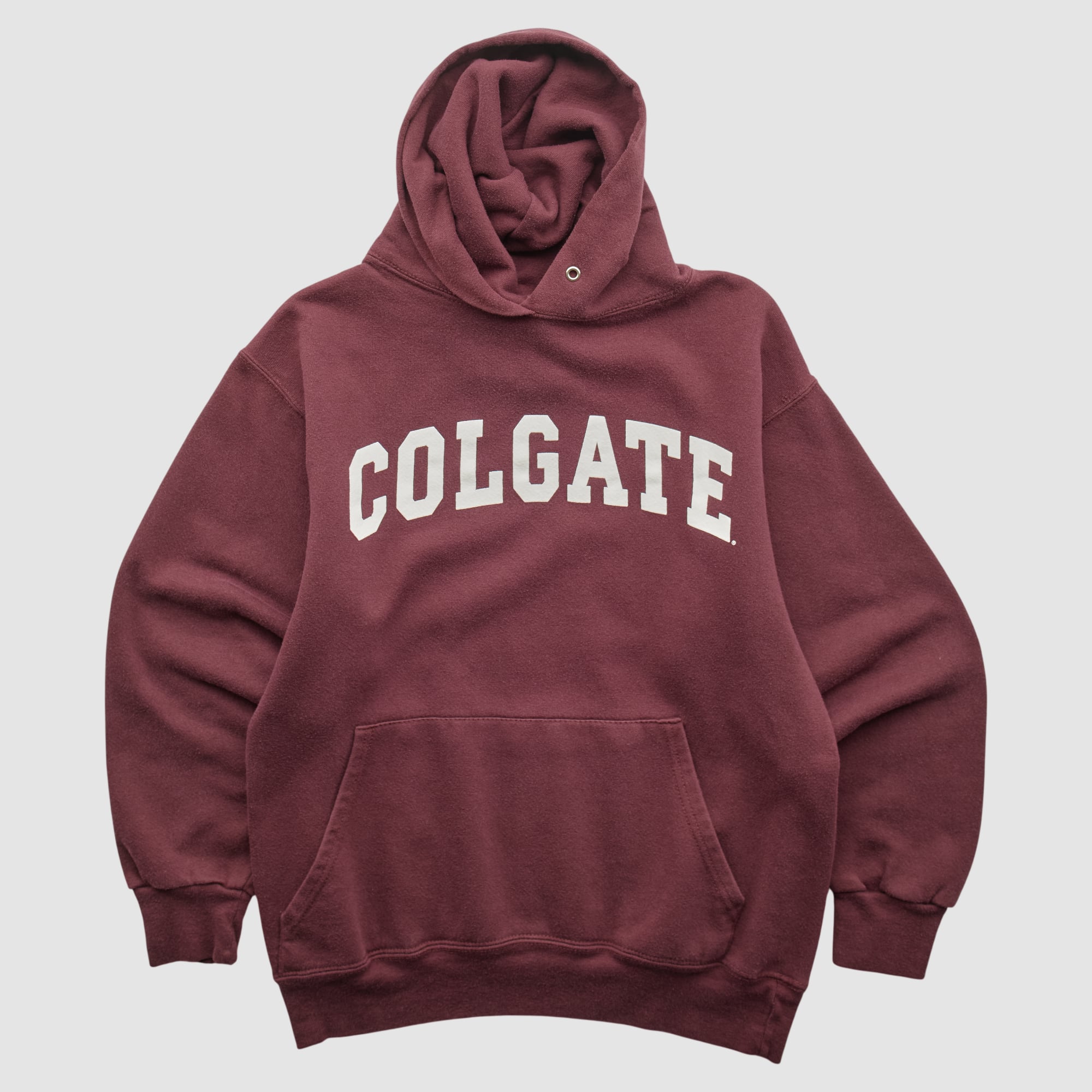 Colgate Raiders Colgate 90s Hooded Pullover Sweatshirt - Maroon - XS