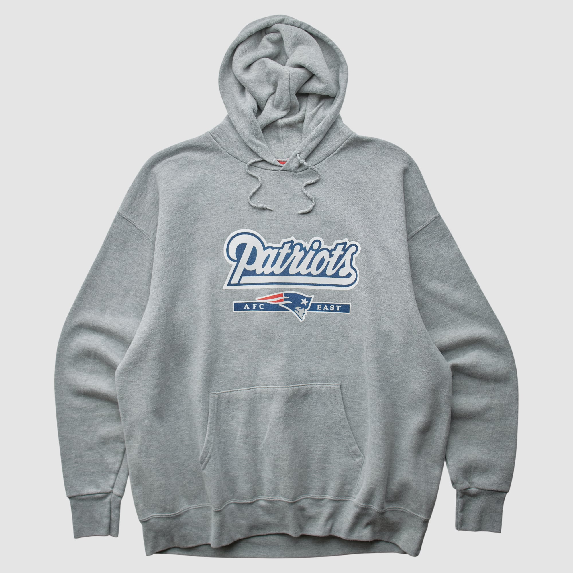New England Patriots NFL 2000s Hooded Pullover Sweatshirt - Gray - L