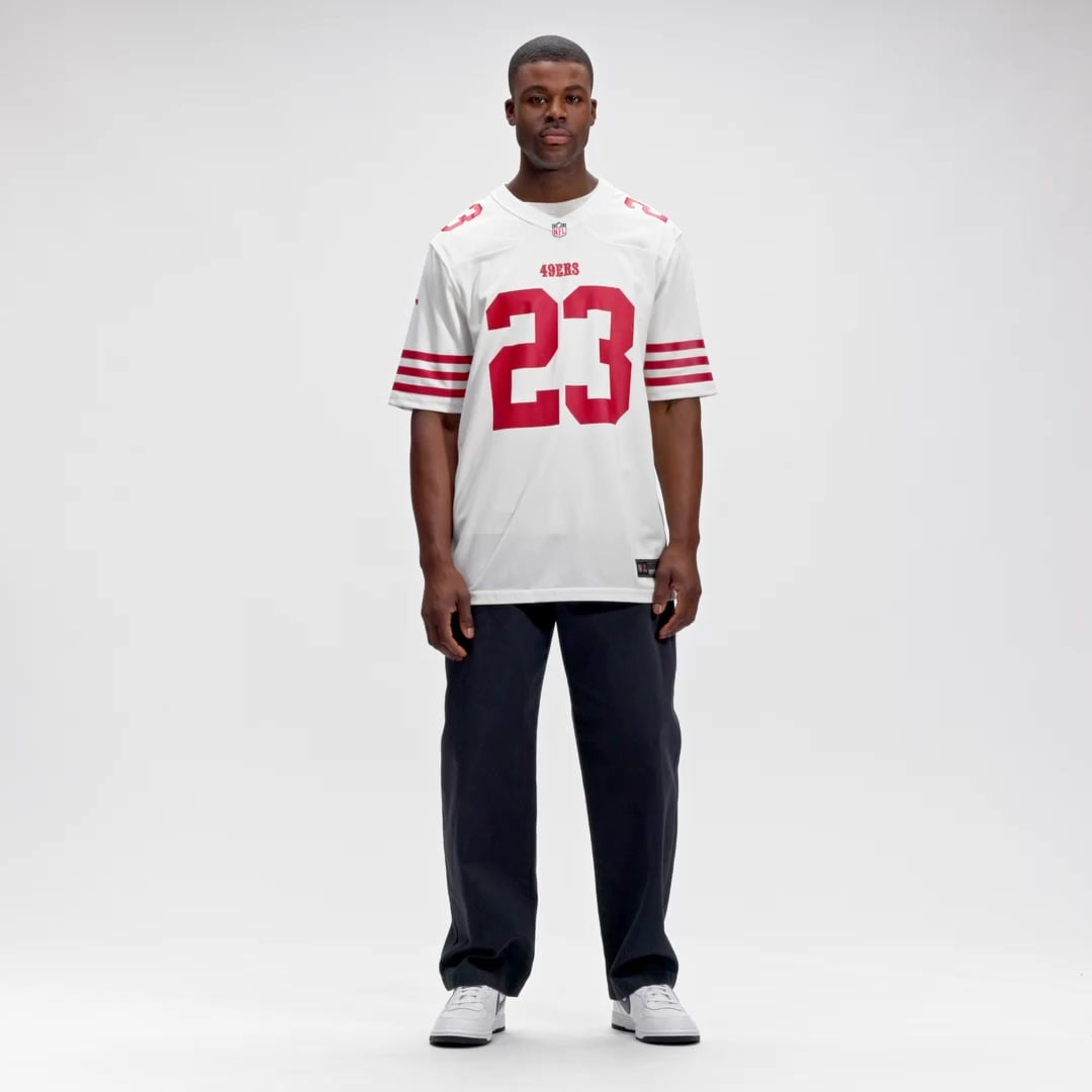 Men's Nike Christian McCaffrey White San Francisco 49ers Game