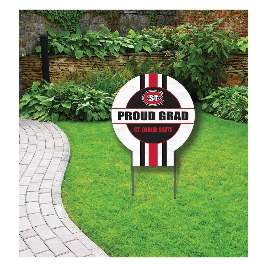 St. Cloud State Huskies Proud Grad 20" x 20" Circle Yard Sign with Stakes