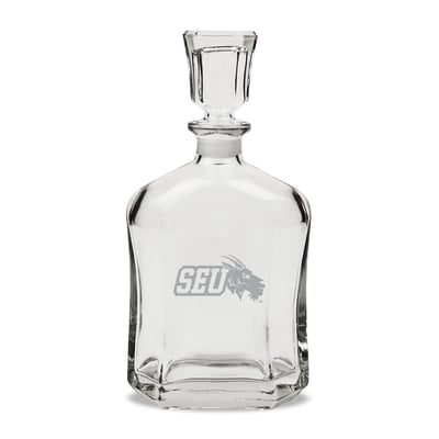 St. Edwards Hilltoppers 23.75oz. Crystal Whiskey Decanter