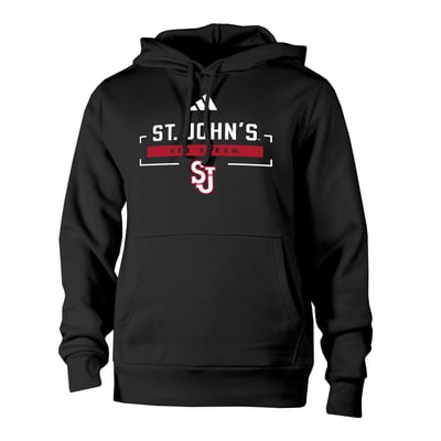 St. John's Red Storm adidas Fleece Hoodie - Black