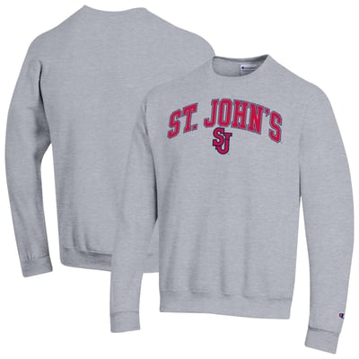 St. John's Red Storm Champion Arch Powerblend Sweatshirt - Heather Gray