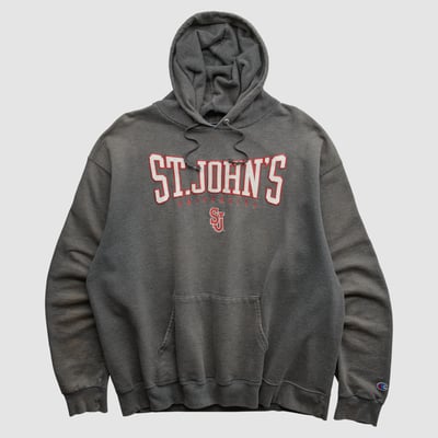 St. John's Red Storm Champion 2000s Hooded Pullover Sweatshirt - Charcoal - XL by Fanatics Real Vintage