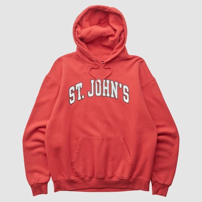 St. John's Red Storm Champion 2000s Hooded Pullover Sweatshirt - Red - M by Fanatics Real Vintage