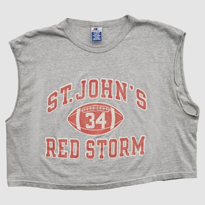 St. John's Red Storm Champion 90s T-shirt - Heather Gray - S by Fanatics Real Vintage