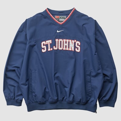 St. John's Red Storm Nike 2000s Pullover Jacket - Navy - XL by Fanatics Real Vintage