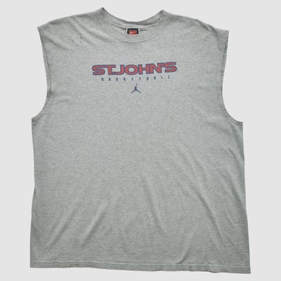 St. John's Red Storm Nike 2000s Tank - Heather Gray - 2XL by Fanatics Real Vintage
