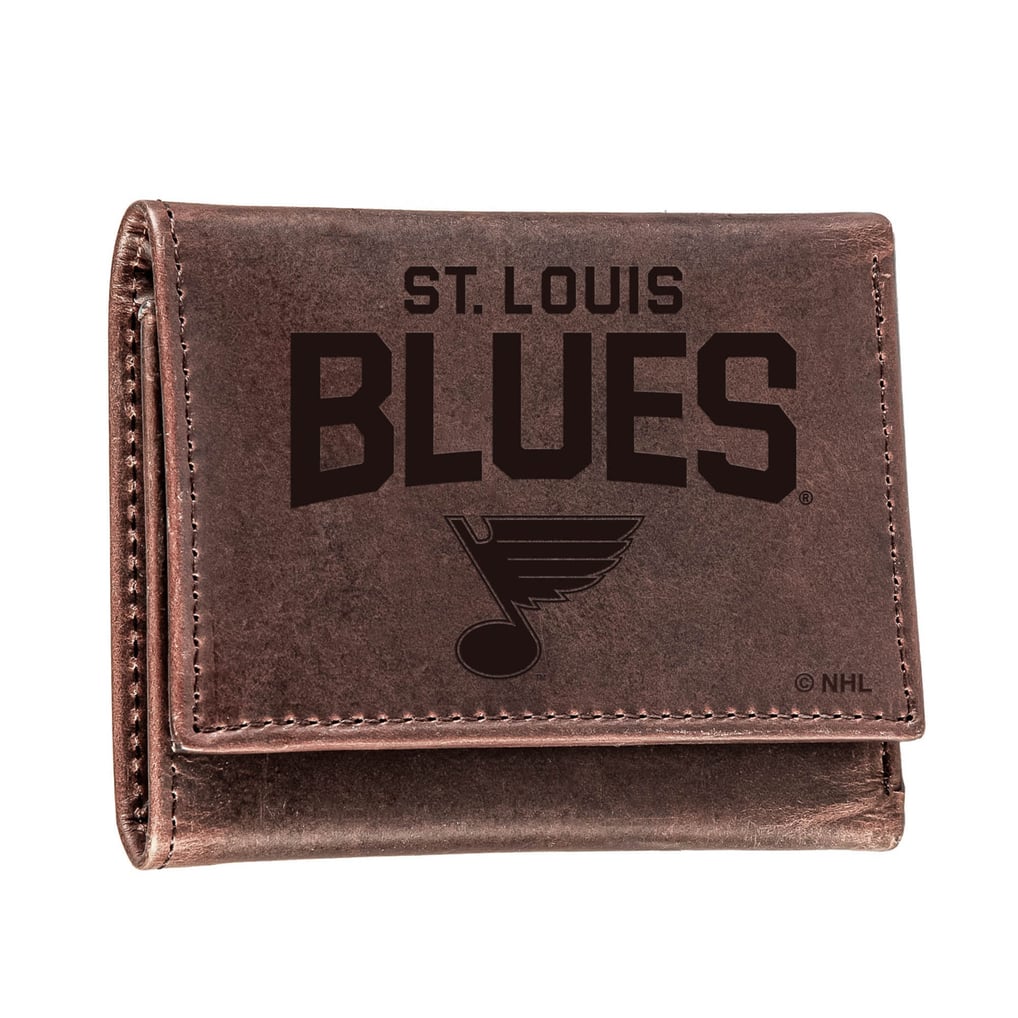  St. Louis Blues Leather Tri-Fold Wallet - Brown