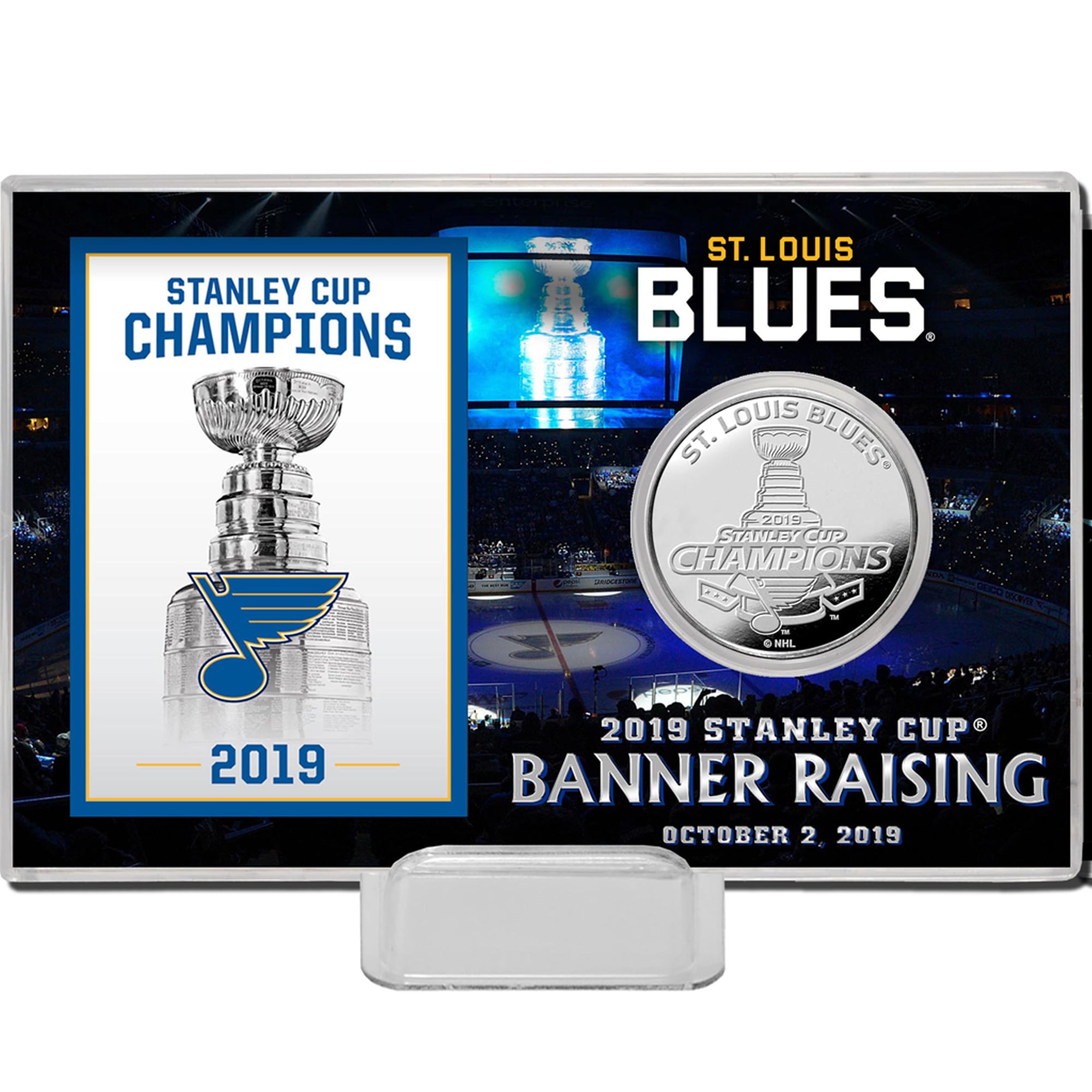 St. Louis Blues Highland Mint 2019 Stanley Cup Champions 4'' x 6
