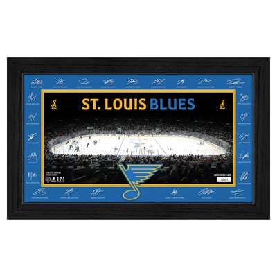 St. Louis Blues Highland Mint Limited Edition 2026–27 Facsimile Signature 12" x 20" Rink Framed Photo
