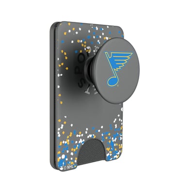 St. Louis Blues Keyscaper Confetti PopSockets Magnetic Wallet