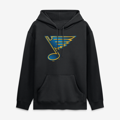 St. Louis Blues  Metallic Mascot Hoodie - Black