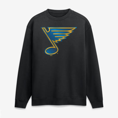 St. Louis Blues  Metallic Mascot Sweatshirt - Black