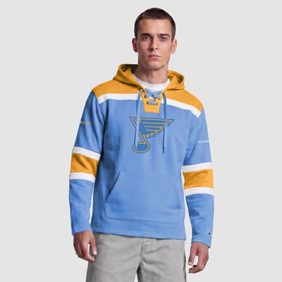  St. Louis Blues Champion Lacer Fleece Hockey Hoodie - Blue