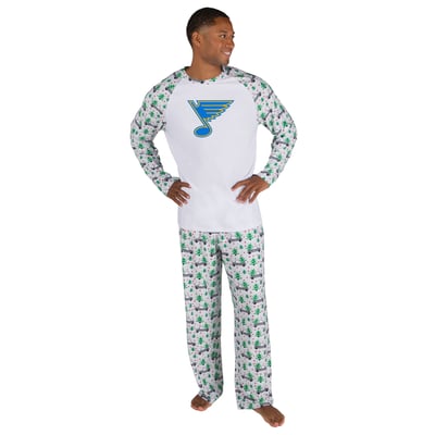 St. Louis Blues Concepts Sport Frostbite Holiday Pajama Set - White
