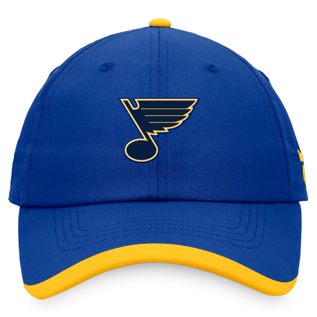 St. Louis Blues Fanatics Authentic Pro Rink Pinnacle Adjustable Hat - Blue