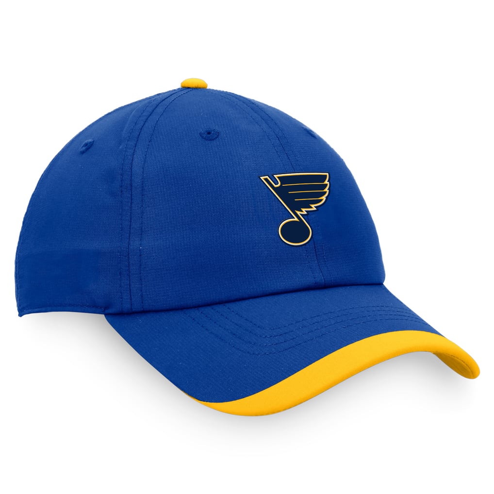 St. Louis Blues Fanatics Authentic Pro Rink Pinnacle Adjustable Hat - Blue