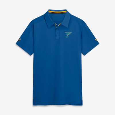St. Louis Blues Fanatics Authentic Pro Rink Polo - Blue