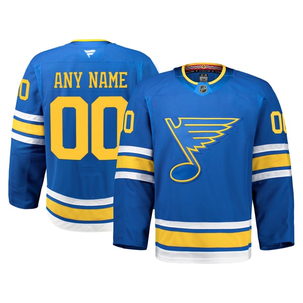 St. Louis Blues Custom Jersey Lettering Kit – Any Year, Name, Number – Unsewn