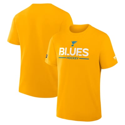 St. Louis Blues Fanatics Authentic Pro Primary T-Shirt - Gold