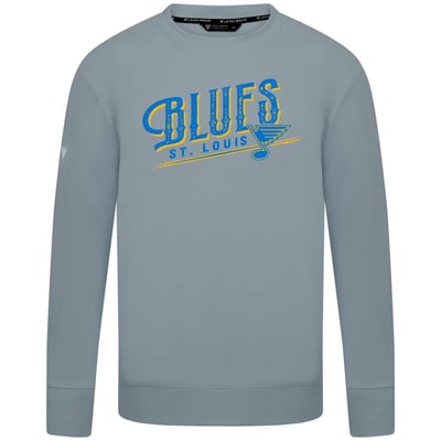  St. Louis Blues Levelwear Mandate Longtimer Crew Sweatshirt - Gray