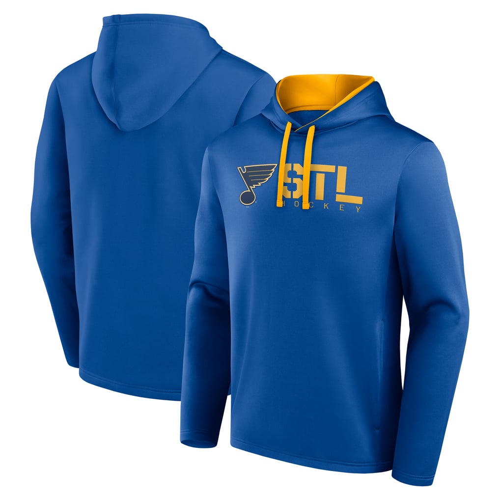 St. Louis Blues Logo Athletic Head Start Pullover Hoodie - Blue