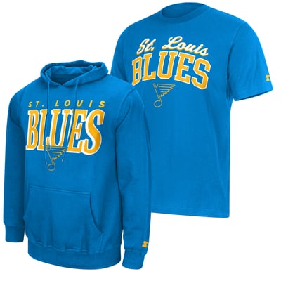 St. Louis Blues Starter Logo Hoodie & T-Shirt Combo Pack - Blue