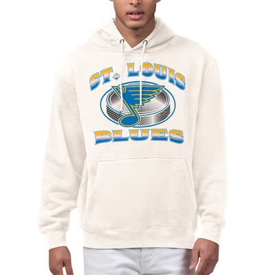  St. Louis Blues Starter Face Off Fleece Hoodie - Cream