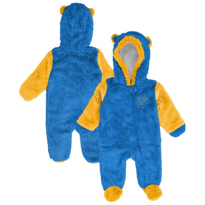 St. Louis Blues Outerstuff Newborn & Infant Stay Napping Fleece Bunting Full-Zip Sleeper - Blue