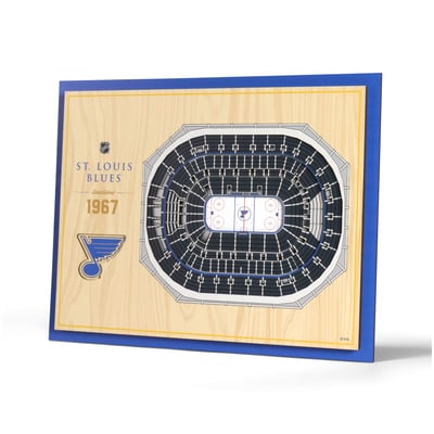 St. Louis Blues 13" x 17" 5-Layer StadiumView Wall Art