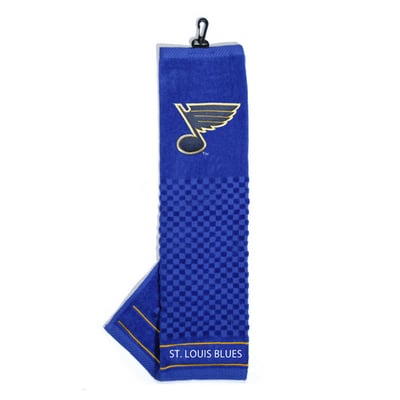 St. Louis Blues 16" X 22" Tri-Fold Embroidered Scrubber Golf Towel