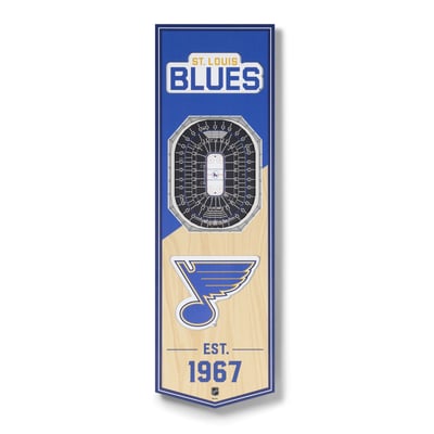 St. Louis Blues 6" x 19" 3D StadiumView Banner