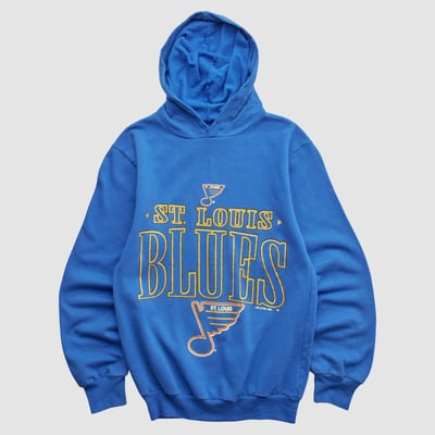 St. Louis Blues League Leader 1993 Hooded Pullover Sweatshirt - Blue - Yth M by Fanatics Real Vintage