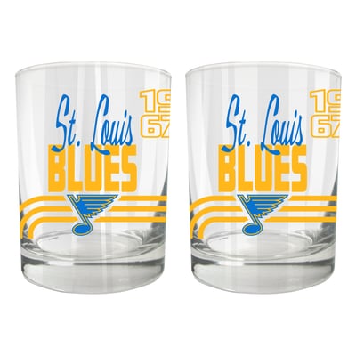 St. Louis Blues Two-Piece 12oz. Heritage Rocks Glass Set
