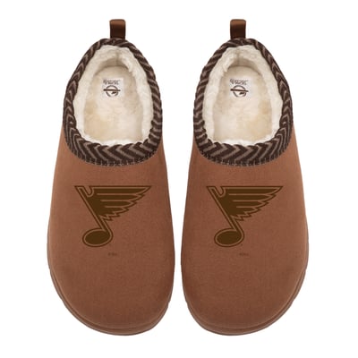 St. Louis Blues ISlide Unisex Tonal Logo Mission Slippers - Tan
