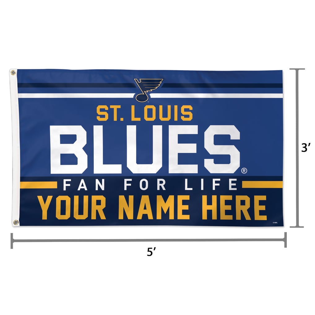 St. Louis Blues WinCraft 3' x 5' One-Sided Deluxe Personalized Flag