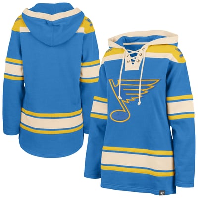  St. Louis Blues '47 Women's Superior Lacer Pullover Hoodie - Blue