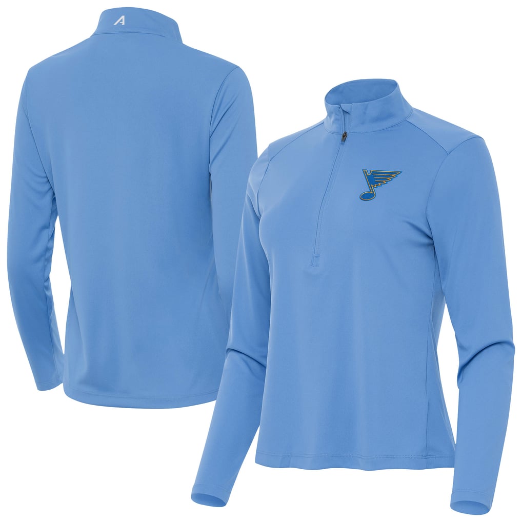 St. Louis Blues Antigua Women's Tribute Half-Zip Pullover - Blue
