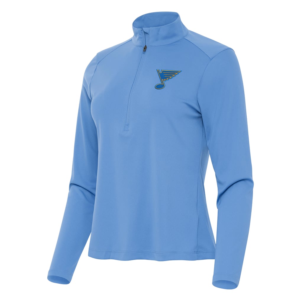 St. Louis Blues Antigua Women's Tribute Half-Zip Pullover - Blue