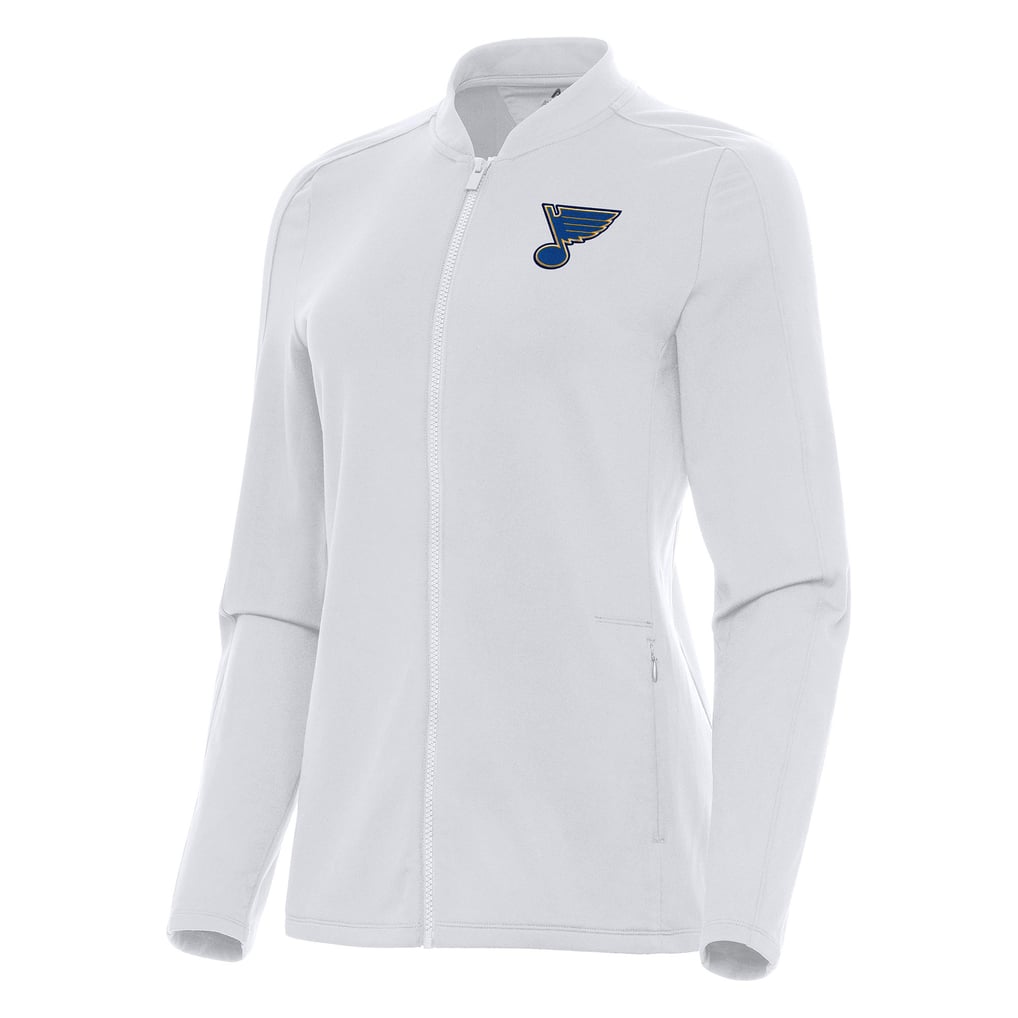 St. Louis Blues Antigua Women's Continual Full-Zip Jacket - White