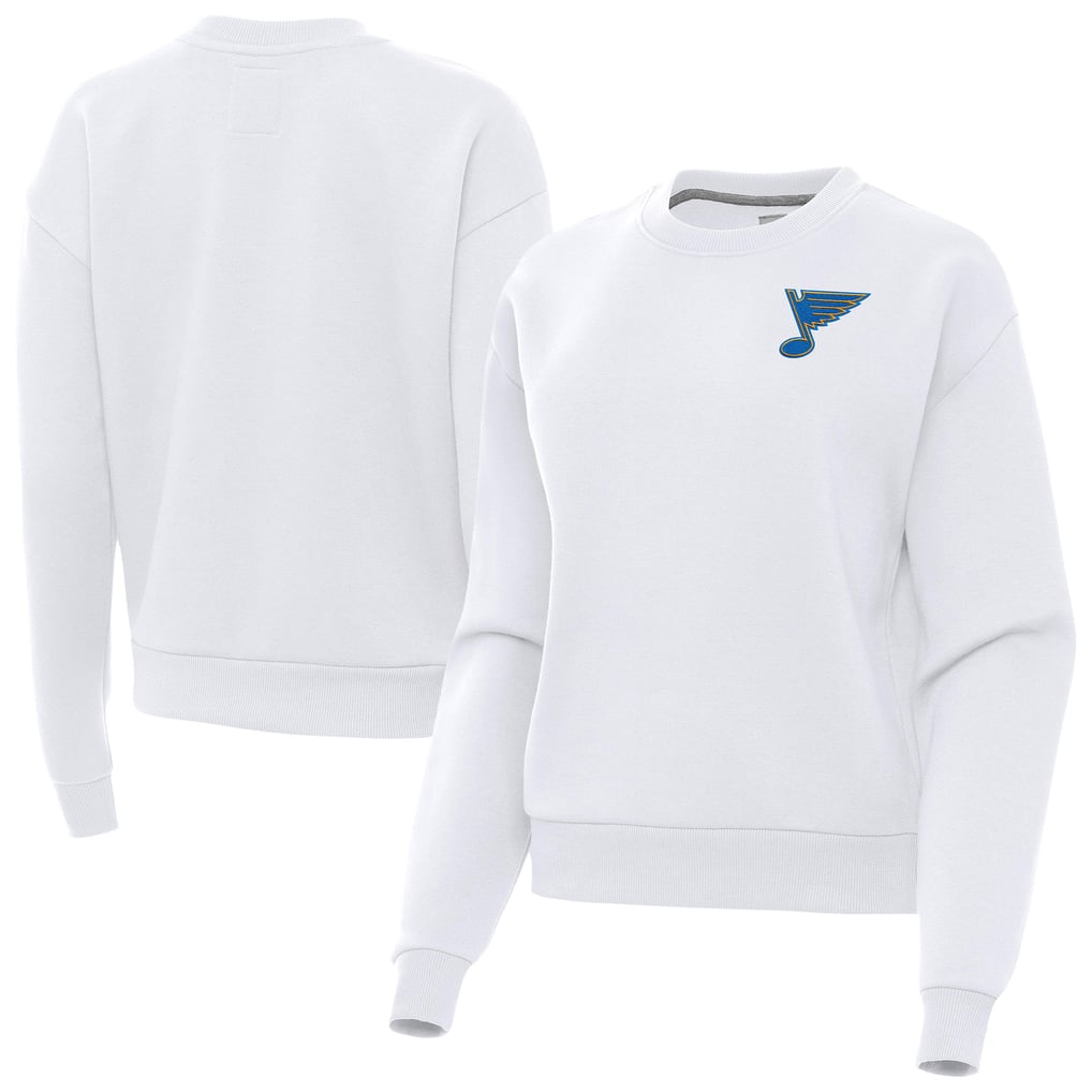 St. Louis Blues Antigua Women's Victory Pullover Sweatshirt - White