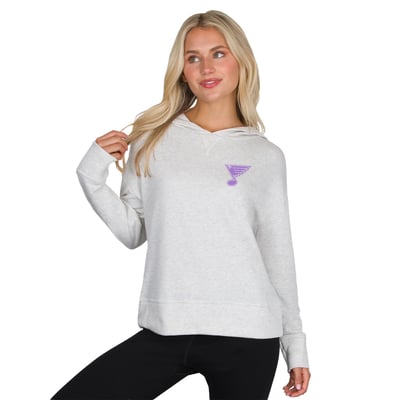 St. Louis Blues Concepts Sport Women's Mainstream French Terry Tri-Blend Hoodie - Oatmeal